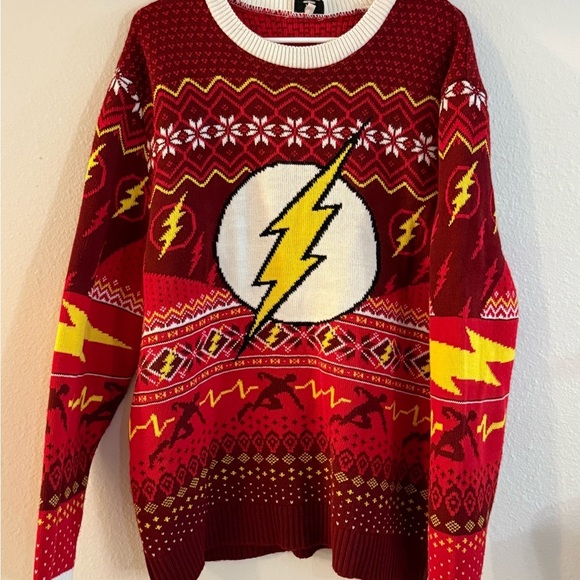 DC “The Flash” Christmas Sweater - Picture 1 of 3